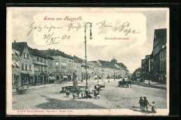 AK Bayreuth, Maximilianstrasse Mit Geschäften Und Brunnen  - Bayreuth
