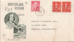 USA, Oct 10 1955, 1/2c Regular Issue - 1951-1960