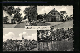 AK Harsefeld, Altes Bauernhaus, Teich, Kirche  - Other & Unclassified