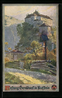 Künstler-AK E.F. Hofecker: Deutscher Schulverein Nr. 335: Festung Geroldseck In Kufstein  - War 1914-18