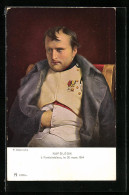 Künstler-AK Napoleon à Fontainebleau 1814  - Historische Figuren
