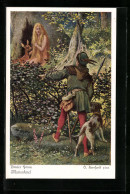 Künstler-AK Oskar Herrfurth: Brüder Grimm - Märchen Marienkind  - Fairy Tales, Popular Stories & Legends