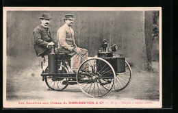 AK Les Ancetres Aux Usines De Dion-Bouton & Cie., Tricycle à Vapeur 1886  - PKW