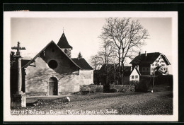 CPA Saint-Hilaire-du-Touvet, L`Eglise, La Gare Et Le Chalet  - Saint-Hilaire-du-Touvet