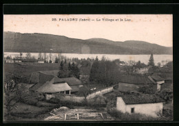CPA Paladru, Le Village Et Le Lac  - Paladru