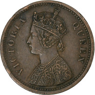 Inde Britannique, Victoria, 1/2 Pice, 1862, Cuivre, TTB+ - Colonias
