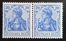 Deutsches Reich 1915, Paar Mi 87IIc, MNH(postfrisch), Geprüft - Unused Stamps