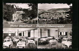 AK Nagold / Schwarzwald, Hotel Waldlust, Ortsansicht Aus Der Vogelschau  - Nagold