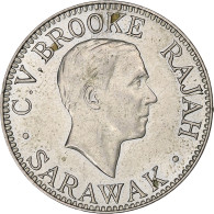 Sarawak, George V, 10 Cents, Brooke Rajah, 1934, Heaton, Cupro-nickel, SUP - Kolonies