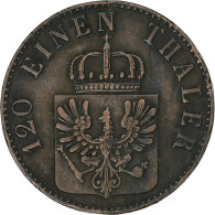 Etats Allemands, PRUSSIA, Friedrich Franz II, 3 Pfenninge, 1852, Berlin, Cuivre - Kleine Munten & Andere Onderverdelingen