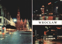 72520477 Wroclaw Rathaus Nachtaufnahme  - Polonia