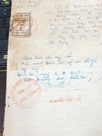 Viet Nam Suoth Old Documents That Have Children Authenticated Before 1975 PAPER Have Wedge (1$ Thu Hien Bac Viet 1950)QU - Collections