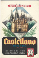 SPAGNA / ESPANA - BURGOS -CASTILLA Y LEON - HOTEL RESTAURANTE "CASTELLANO" - Burgos