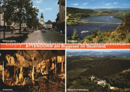 72519835 Attendorn Biggesee Rathausplatz Attahoehle Burg Schnellenberg Attendorn - Attendorn