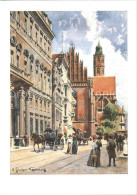 72519727 Breslau Niederschlesien Oberpraesidium Dominikanerkirche Kuenstlerkarte - Poland