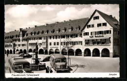 AK Freudenstadt / Schwarzwald, Arkaden Mit Café Rebstock  - Freudenstadt