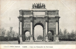 75-PARIS-L ARC DE TRIOMPHE DU CARROUSEL-N°T5308-C/0069 - Arc De Triomphe