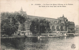 75-PARIS-LA GARE DU QUAY D ORSAY ET LE PALAIS-N°T5308-H/0231 - Metro, Stations