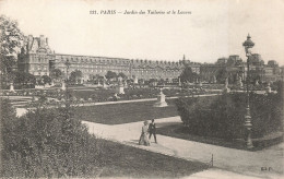 75-PARIS-JARDIN DES TUILERIES ET LE LOUVRE-N°T5308-H/0205 - Parques, Jardines
