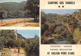 07-VALLON PONT D ARC-CAMPING DES TUNNELS-N 586-D/0279 - Vallon Pont D'Arc