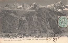 74-CHAMONIX ET LA CHAINE DES AIGUILLES-N°T5309-E/0195 - Chamonix-Mont-Blanc