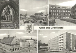 72519037 Greifswald Klosterruine Ortsteil Eldena Hafen Marineschule Rathaus Grei - Greifswald