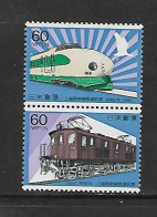 JAPON 1982 TRAINS YVERT N°1434/1435 NEUF MNH** - Treinen