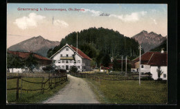 AK Graswang B. Oberammergau, Partie Am Ortseingang  - Oberammergau