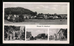 AK Hammel B. Augsburg, Totalansicht, Schloss, Dorfstrasse, Gasthaus Z. Post  - Augsburg