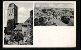 AK Delmenhorst, Gesamtansicht, Rathaus Und Wasserturm  - Delmenhorst