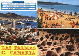 72518094 Las Palmas Gran Canaria Panorama Strandpartie Hoehlen  - Autres & Non Classés