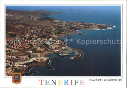 72517928 Playa De Las Americas Fliegeraufnahme Mit Hafen Arona Tenerife Islas Ca - Autres & Non Classés