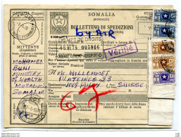 Somalia Afis - Bollettino Di Spedizione Pacchi - Somalie