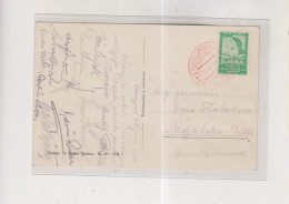 YUGOSLAVIA,1934 SARAJEVO Nice Postcard To SKOFJA LOKA SOKOL FALCON With Autographs - Brieven En Documenten