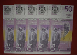 Banknotes Serbia Lot Of 5 Banknotes 50 Dinara 2014  2nd Coat Of Arms P# 56 - Serbia
