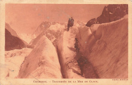 74-CHAMONIX TRAVERSEE DE LA MER DE GLACE-N°T5312-B/0333 - Chamonix-Mont-Blanc