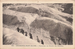 74-CHAMONIX MONT BLANC CARAVANE AU GLACIER DES BOSSONS-N°T5312-B/0195 - Chamonix-Mont-Blanc