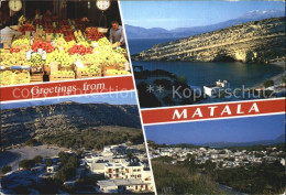 72517796 Matala Markt Teilansichten Panorama Matala - Grèce