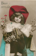 Jolie Carte Portrait Fillette Chapeau - Bonne Année     Q 2641 - Retratos