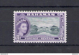 1954 BAHAMAS, Regina Elisabetta, 1 £ Slate Black And Violet, Stanley Gibbons N. 216 - MNH** - Altri & Non Classificati