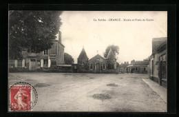 CPA Changé, Mairie Et Poste De Garde  - Other & Unclassified