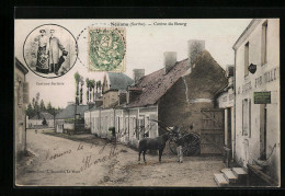 CPA Nouans, Centre Du Bourg, Costume Sarthois  - Other & Unclassified