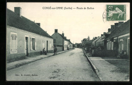 CPA Congé-sur-Orne, Route De Ballon  - Other & Unclassified