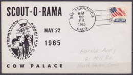 USA - Env. "SCOUT-O-RAMA / Cow Palace" Affr. 5c Càd SAN FRANSISCO /MAY 22 1965 - Lettres & Documents