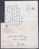 LAC "Ambassade De Belgique à BAGDAD" (Irak) Par Valise Diplomatique Flam. "BRUXELLES /12-6-1961/ BRUSSEL" Pour BRUXELLES - Storia Postale