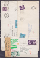 Grande-Bretagne - Lot De 7 Env. Pour Et Taxée En Belgique 1964 & 1967 - Cartas & Documentos