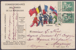 CP "Correspondance Des Armées De La République" Affr. Paire N°110 Càd LE HAVRE (SPECIAL)/8-12-1914 Pour Sergent Au 130e  - Belgisch Leger