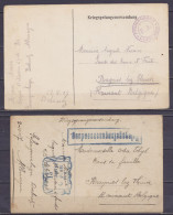 Lot 2 Cartes Prisonniers De Guerre à DÖBERITZ Allemagne 1915/1917 Pour RAGNIES-lez-THUIN Hainaut - Voir Scans - Prisoners