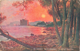 06-CANNES ILE SAINT HONORAT LE VIEUX CHATEAU-N°T5313-B/0377 - Cannes