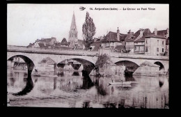 Cp, 36, Argenton, La Creuse Au Pont Vieux, Voyagée 1933 - Other & Unclassified